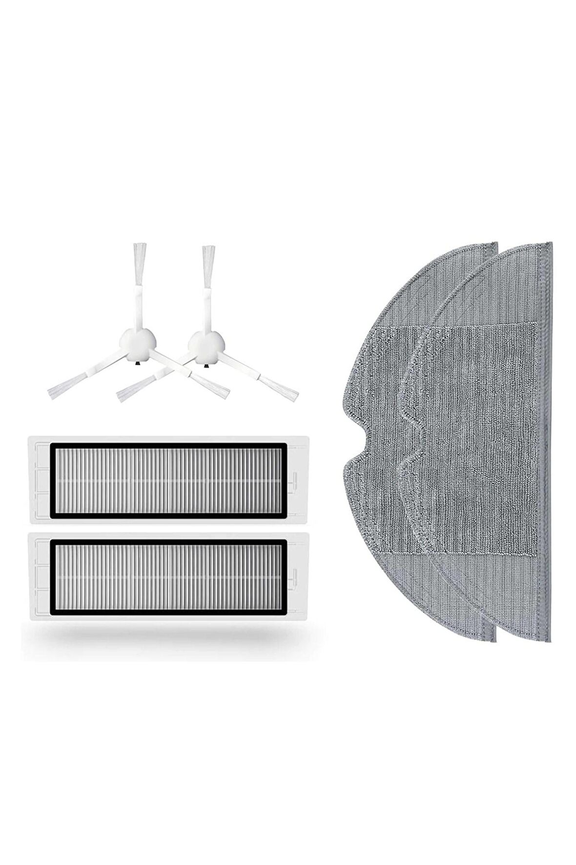 Xiaomi Vacuum Mop 1C Robot Süpürge Uyumlu 6'lı Yedek Parça Seti